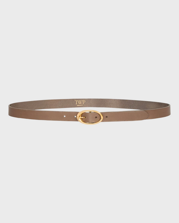 TWP Mink Narrow Belt in Vachetta Leather view 1