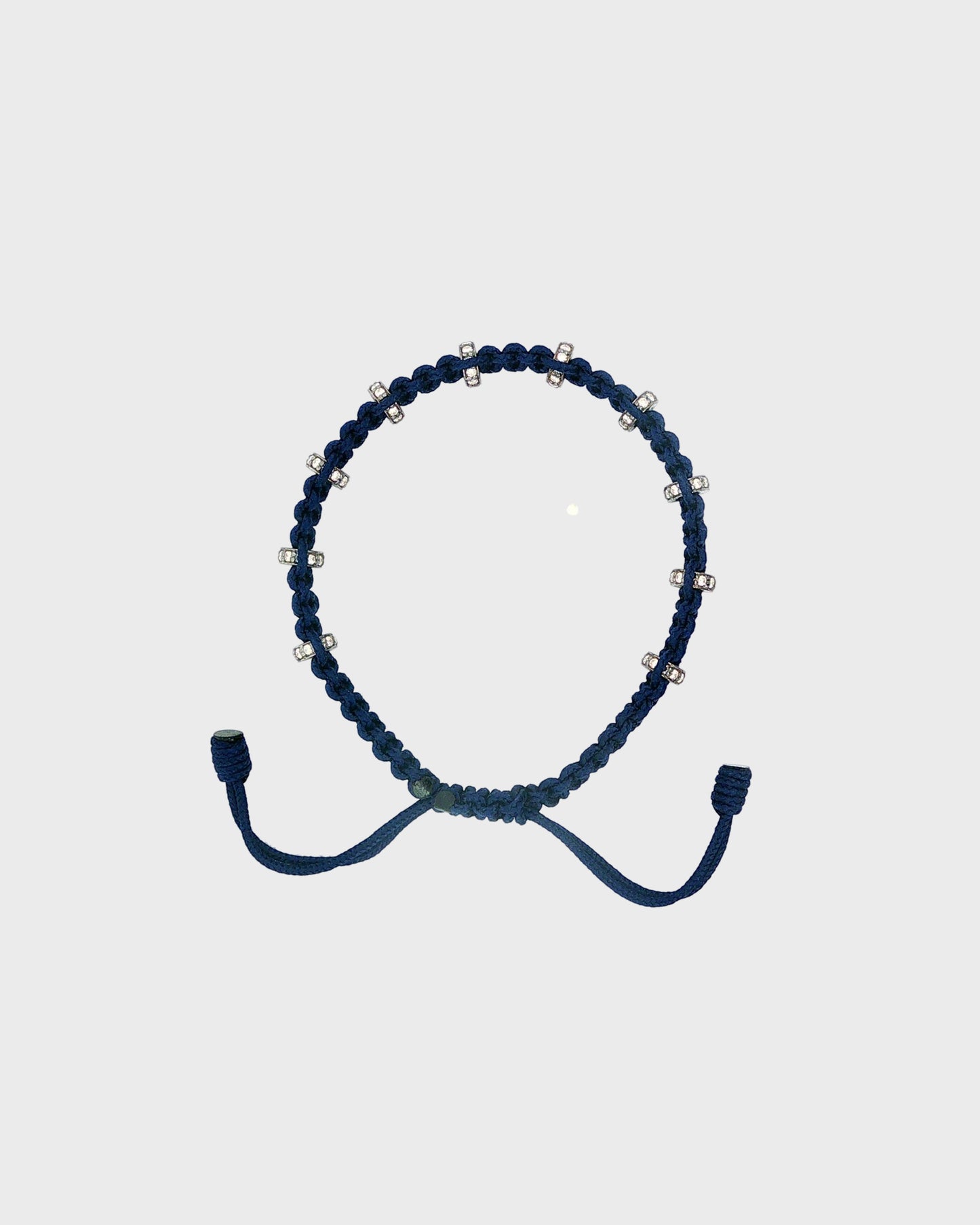 TWP Blue Blue Thread Bracelet x Single Silver Regular Full Size Roundel view 1