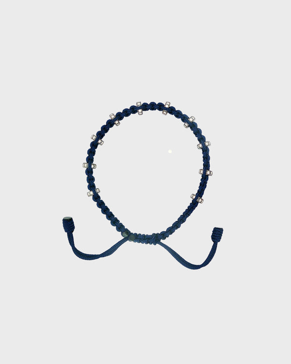 TWP Blue Blue Thread Bracelet x Single Silver Regular Full Size Roundel view 1