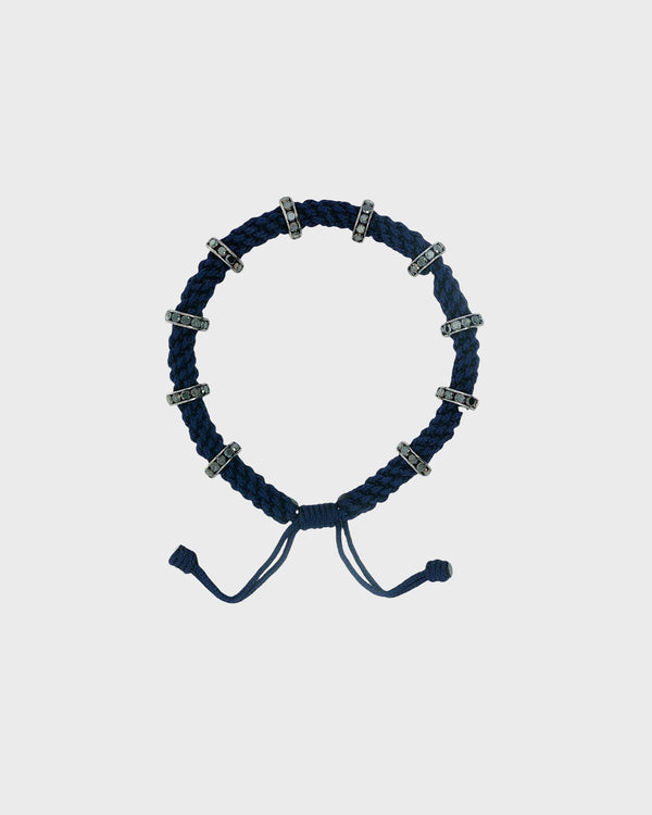 TWP Midnight Midnight Thread Bracelet x Black Diamond Silver Big Size Full Roundel view 1
