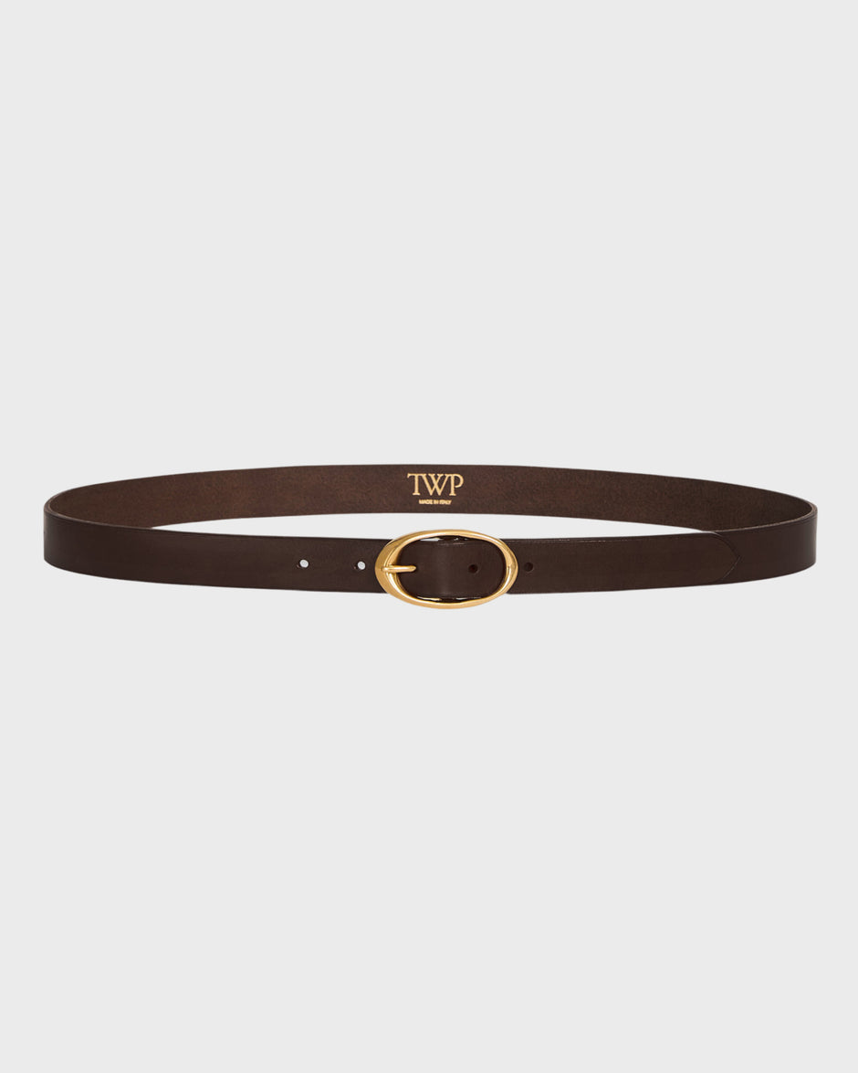 TWP Dakota Narrow Belt in Vachetta Leather view 1