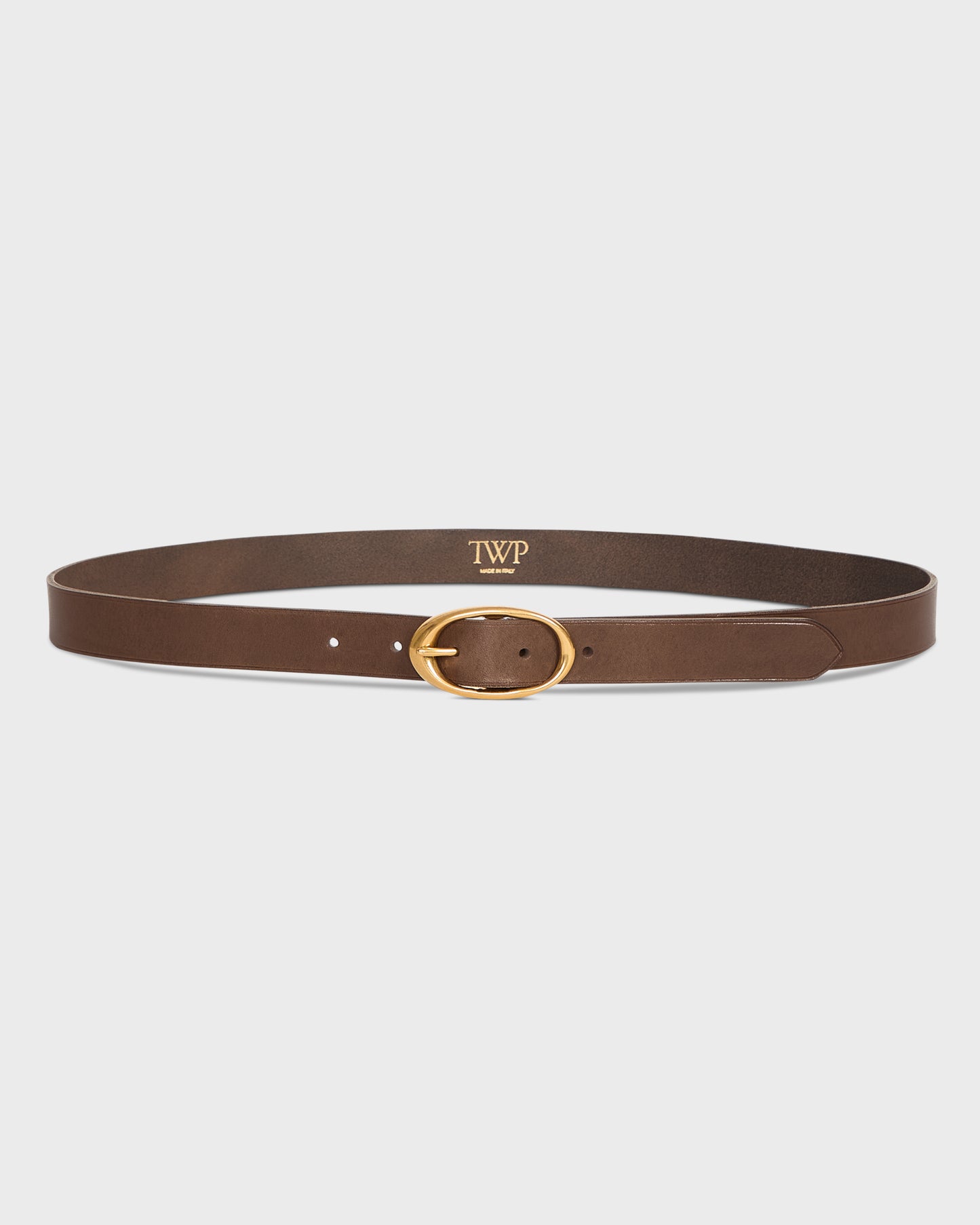 TWP Mink Narrow Belt in Vachetta Leather view 1