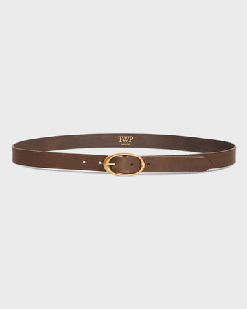 TWP Mink Narrow Belt in Vachetta Leather view 1