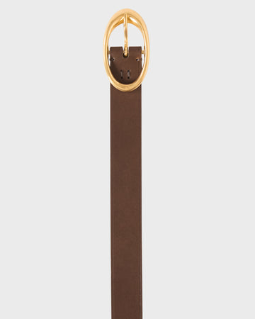 TWP Mink Narrow Belt in Vachetta Leather view 3