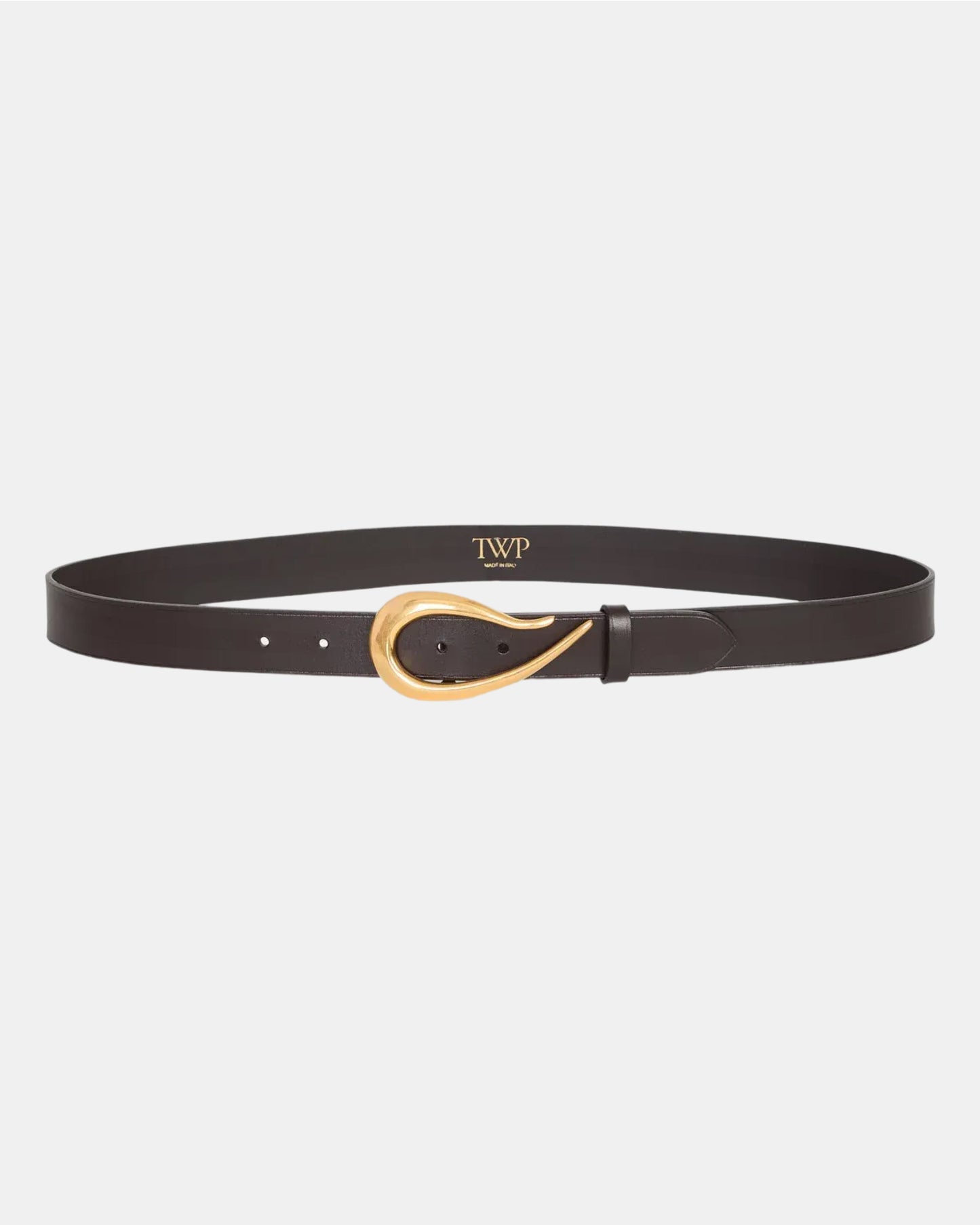 TWP Dakota Medium Belt with Snake Buckle in Leather view 1