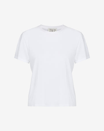 TWP White His Tee in Supima Cotton view 1