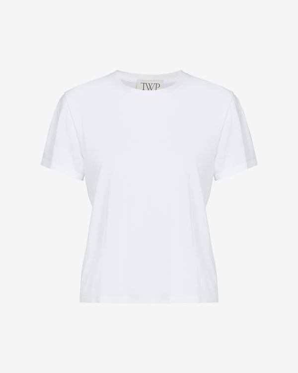 TWP White His Tee in Supima Cotton view 7