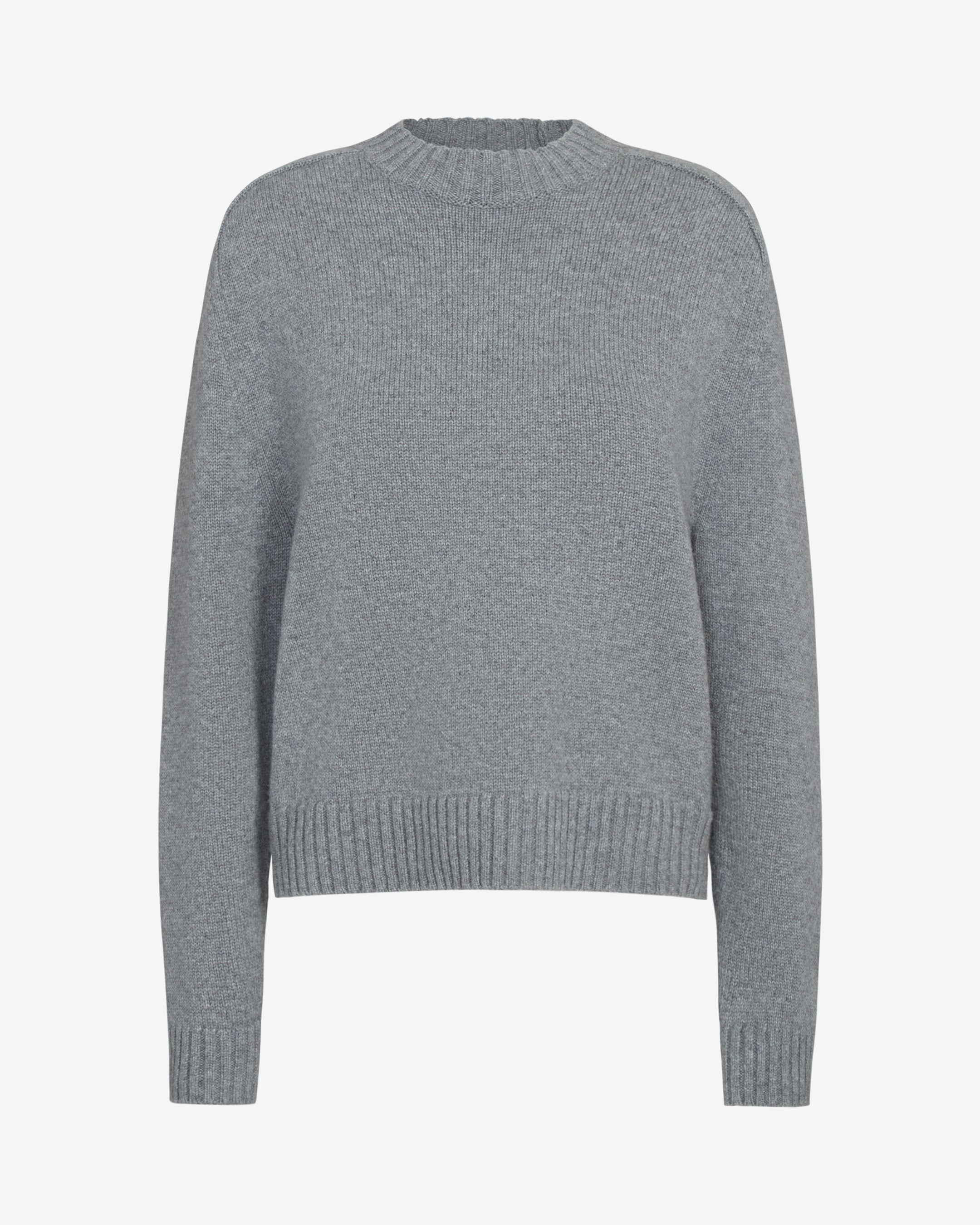 Grey New Jill Crewneck in Cashmere | TWP Grey New Jill Crewneck in Cashmere | TWP