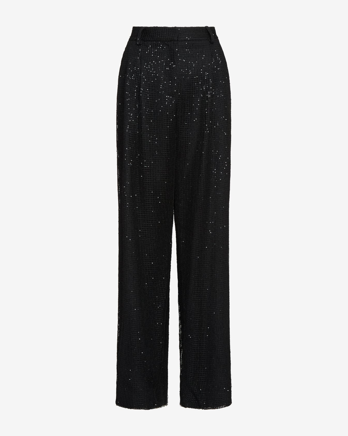 TWP Black Sulli Pant in Mini Sequin Netting view 7