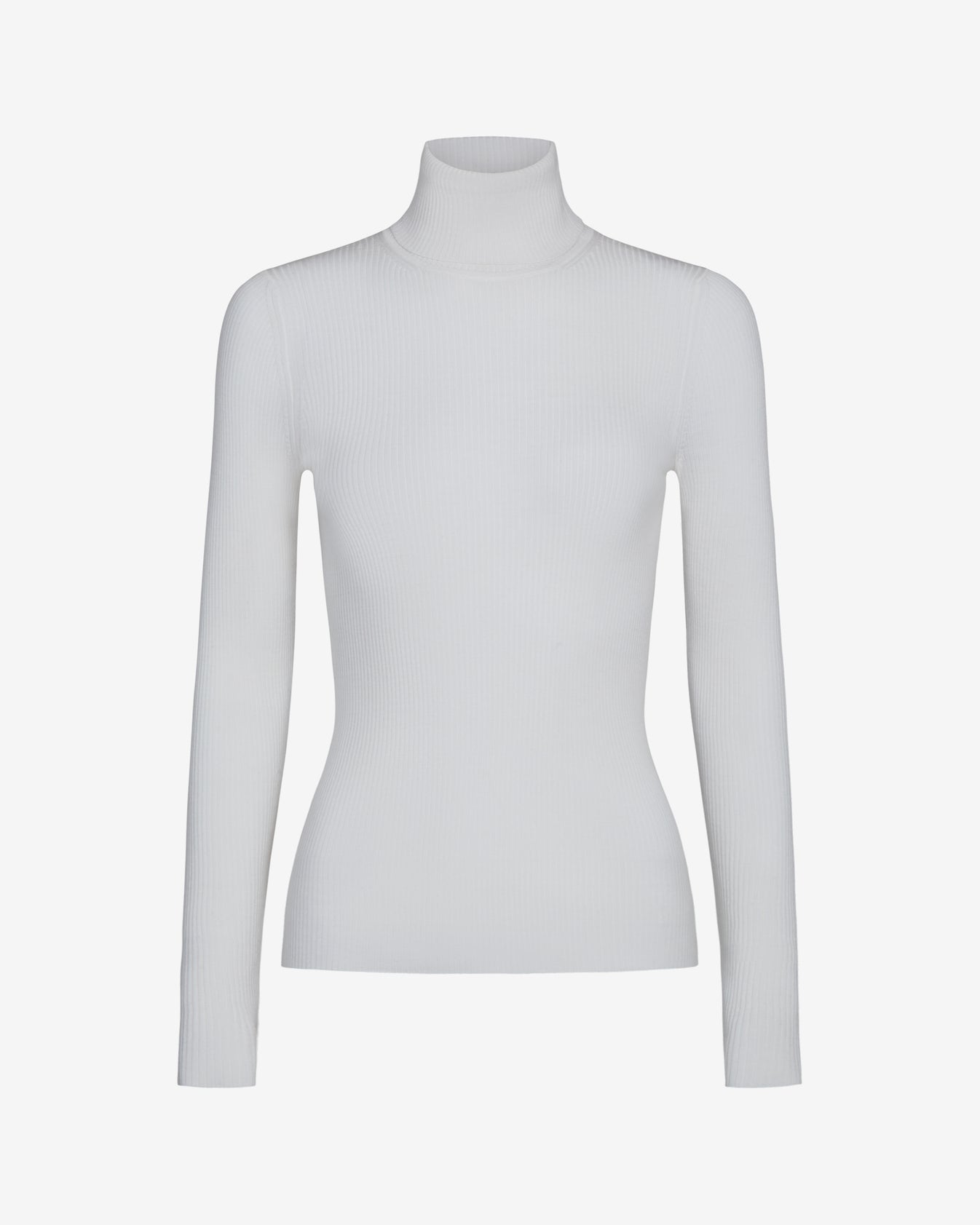 TWP Ivory Knit Turtleneck in Merino Wool view 7