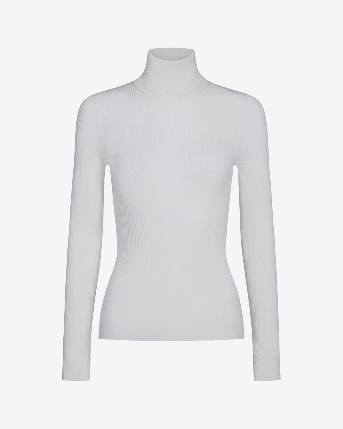 TWP Ivory Knit Turtleneck in Merino Wool view 1