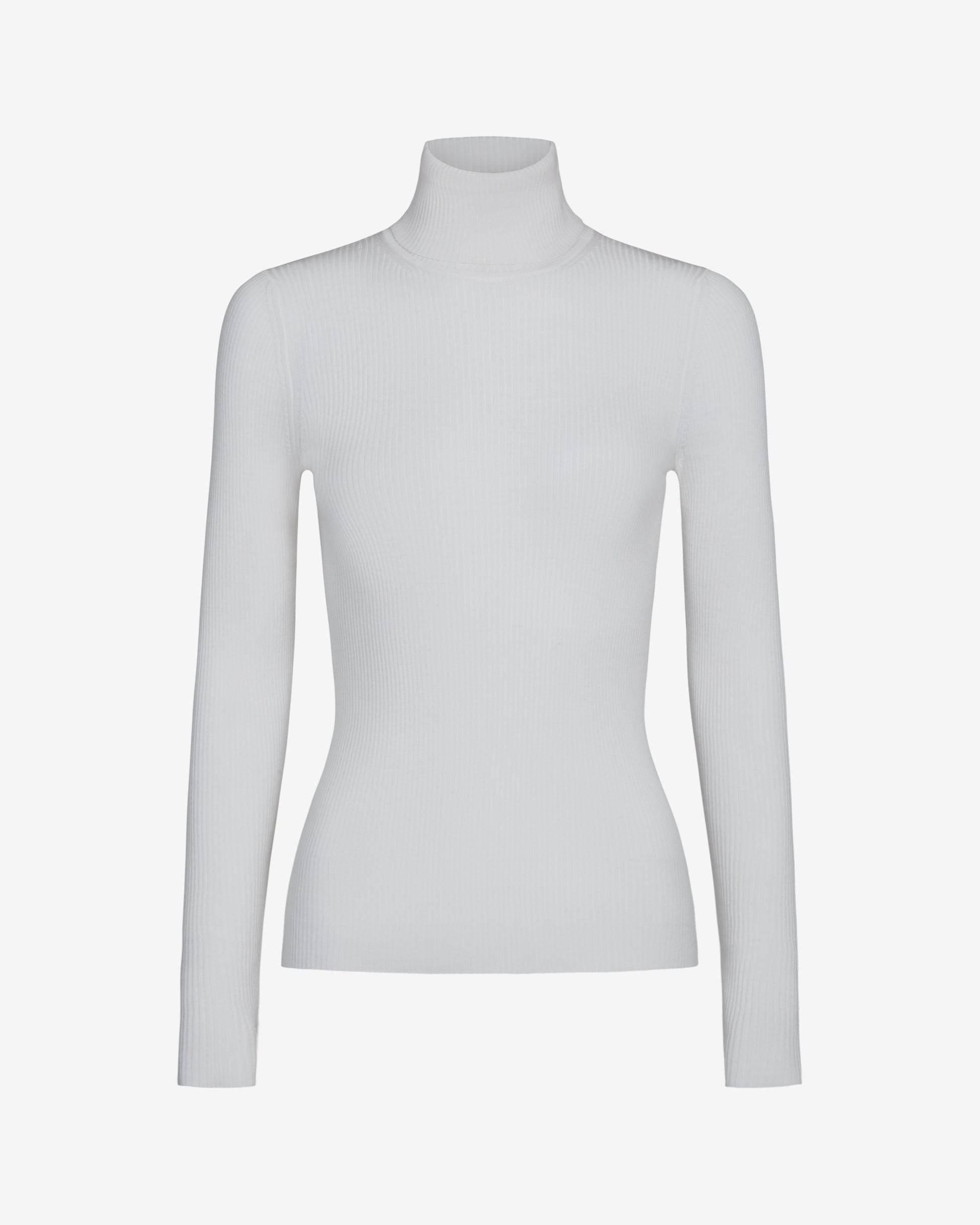 TWP Ivory Knit Turtleneck in Merino Wool view 7