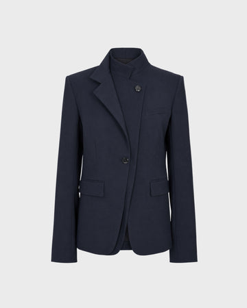 TWP Midnight The Double Take Blazer in Soft Finish Stretch Wool view 1