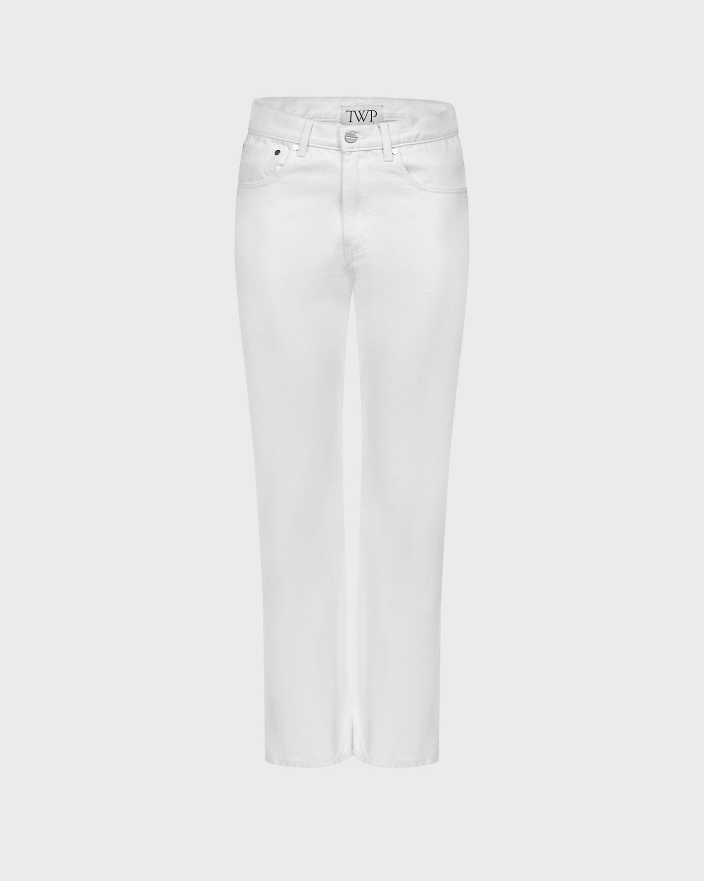 TWP White Kent St Jean in Denim view 1