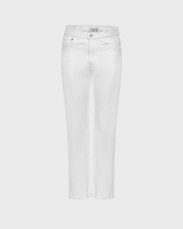 TWP White Kent St Jean in Denim view 9
