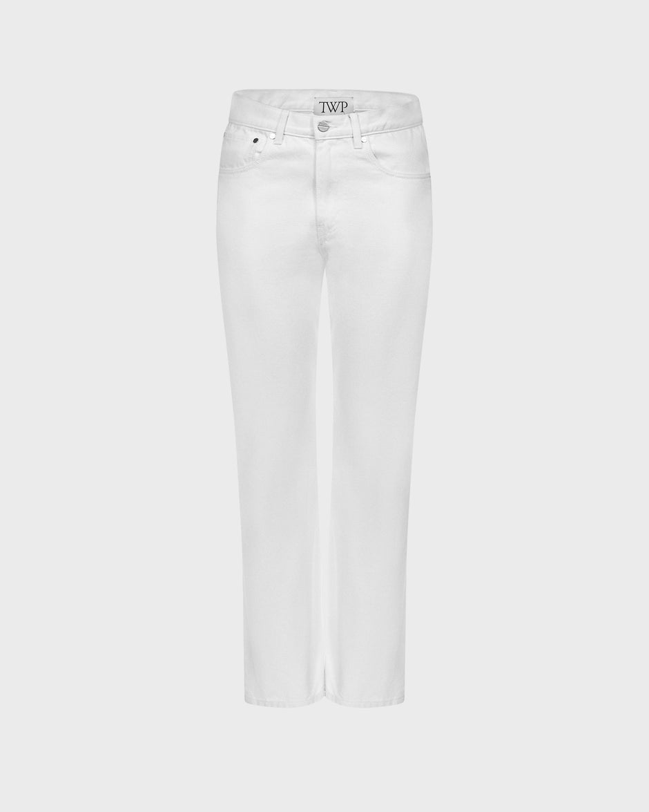 TWP White Kent St Jean in Denim view 1