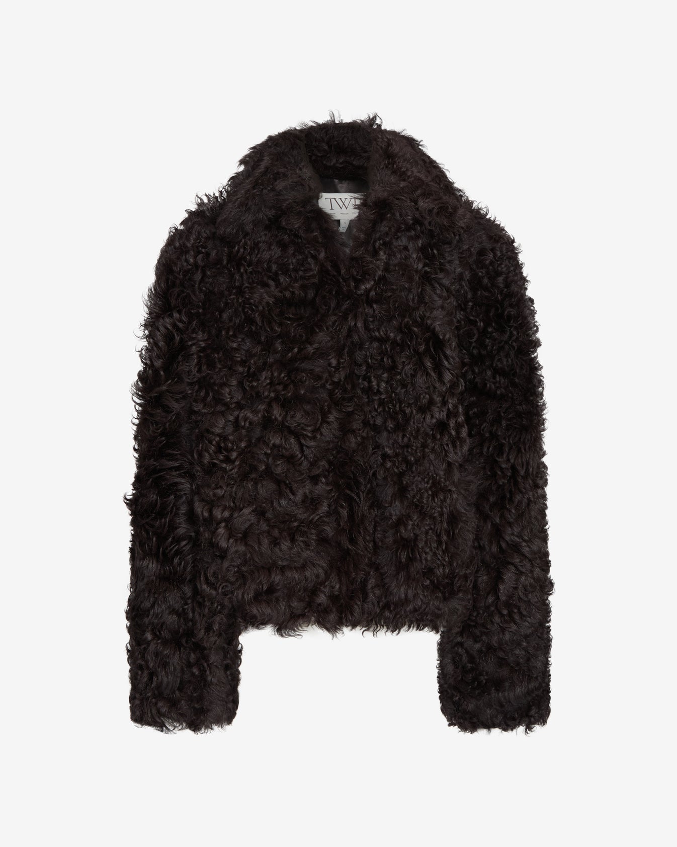 TWP After dark Sylvia Jacket in Curly Hair Shearling view 8