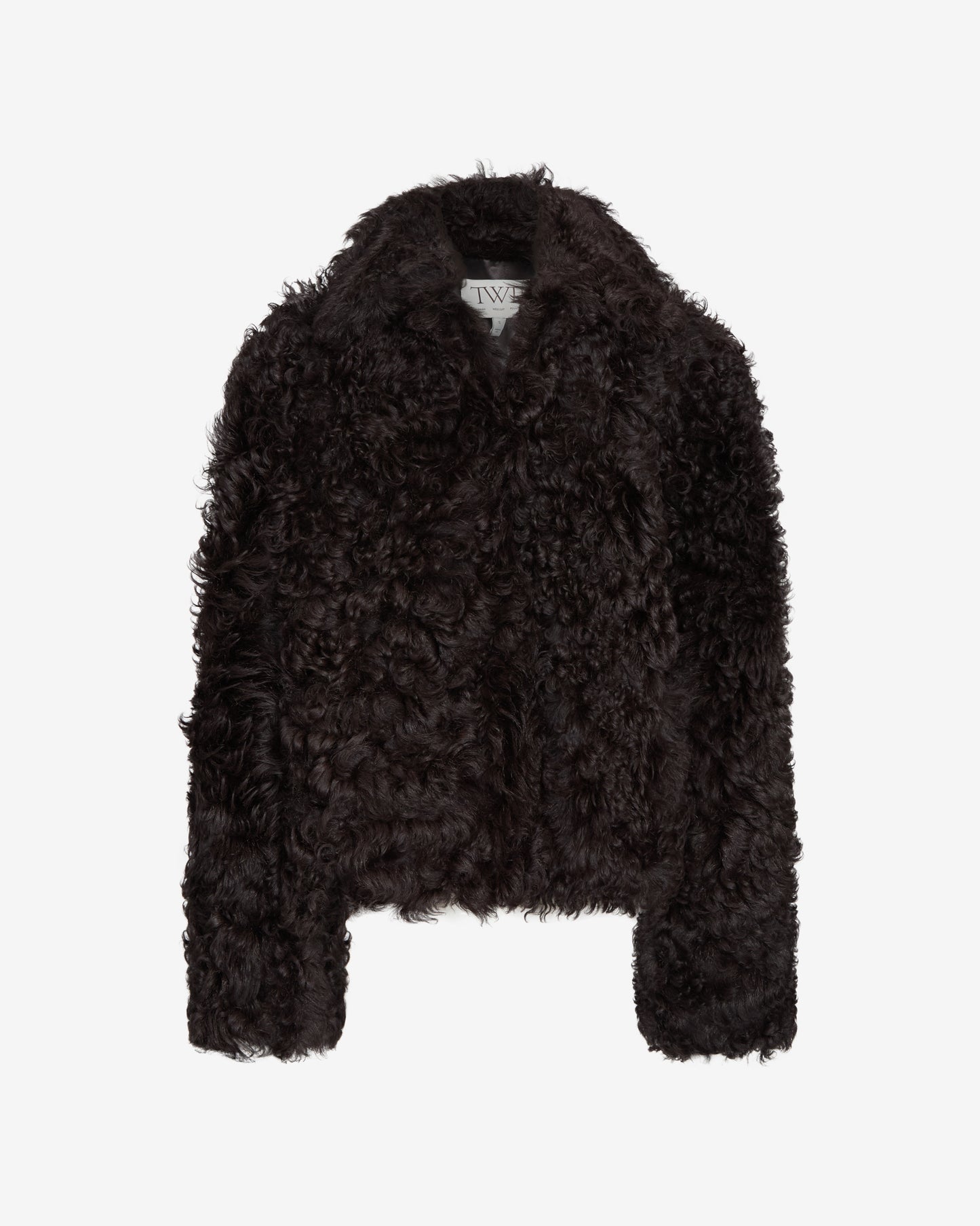 TWP After dark Sylvia Jacket in Curly Hair Shearling view 1