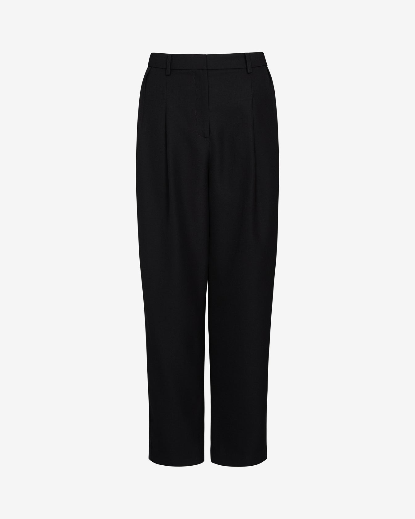 TWP Black Cornelia St. Pant with Tux Stripe in Compact Suiting view 6