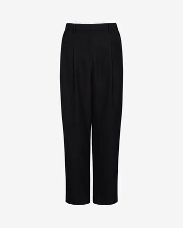 TWP Black Cornelia St. Pant with Tux Stripe in Compact Suiting view 1