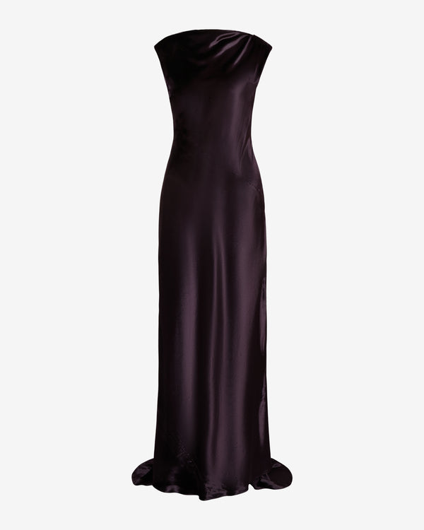 TWP Plum Back To You Dress in Stretch Light Velvet view 7