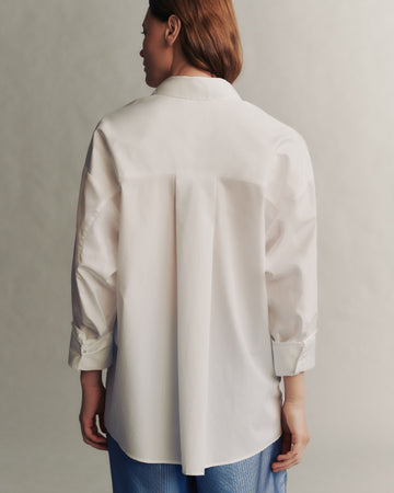 TWP White Earl Shirt in Superfine Cotton view 5