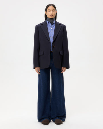 TWP Midnight Jillian Blazer in Wool Flannel view 6