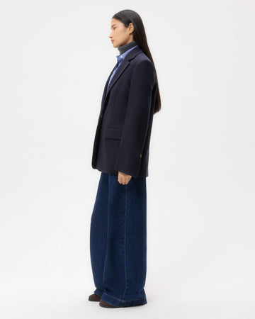 TWP Midnight Jillian Blazer in Wool Flannel view 4