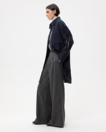 TWP Midnight Midnight Cowboy Jacket in Cashmere Coating view 4
