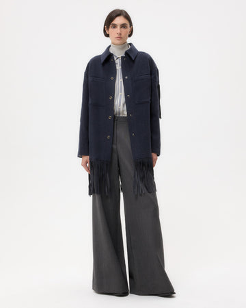 TWP Midnight Midnight Cowboy Jacket in Cashmere Coating view 2