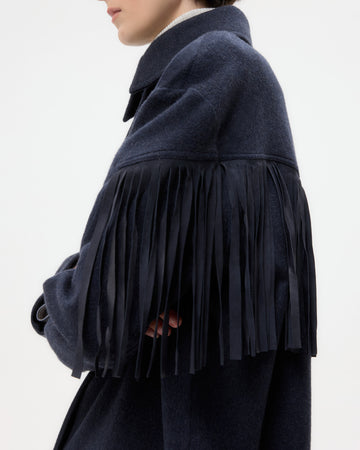 TWP Midnight Midnight Cowboy Jacket in Cashmere Coating view 3