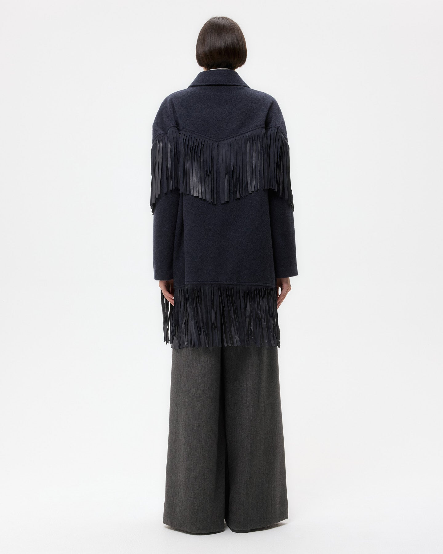 TWP Midnight Midnight Cowboy Jacket in Cashmere Coating view 1