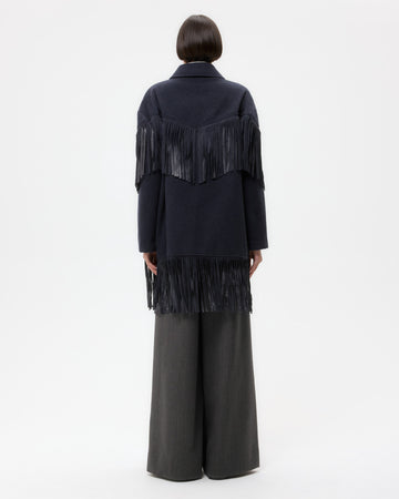 TWP Midnight Midnight Cowboy Jacket in Cashmere Coating view 1