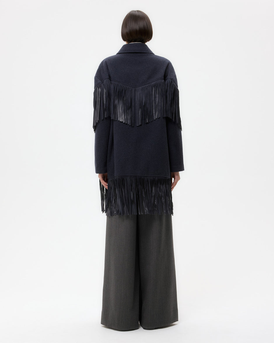 TWP Midnight Midnight Cowboy Jacket in Cashmere Coating view 1