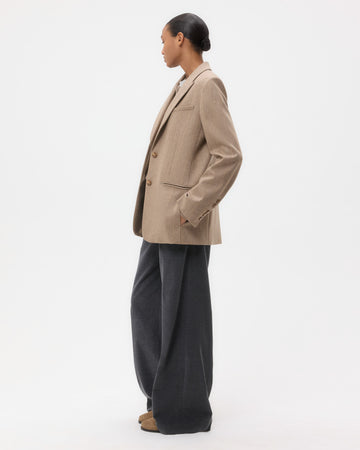 TWP Timber wolf mult Sweet Pea Blazer Without Pintuck in Stretch Wool view 4