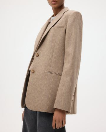 TWP Timber wolf mult Sweet Pea Blazer Without Pintuck in Stretch Wool view 3