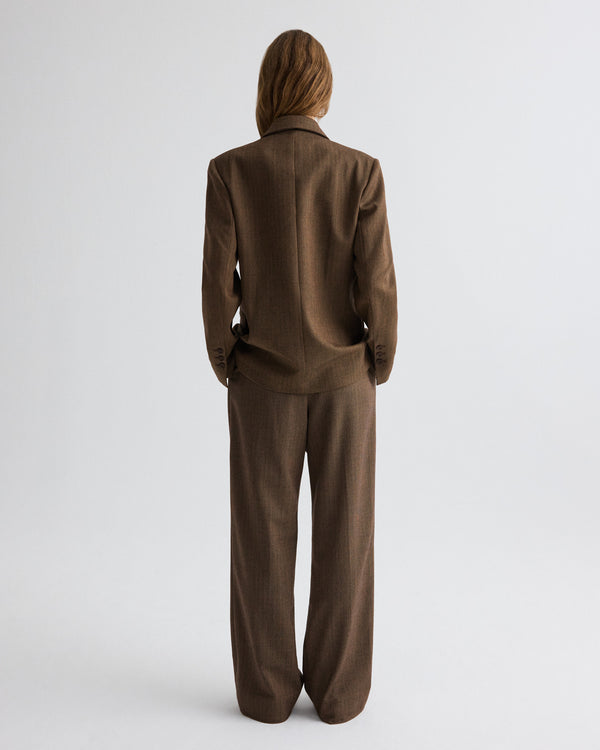 TWP Taupe Harper Blazer in Stretch Wool view 5