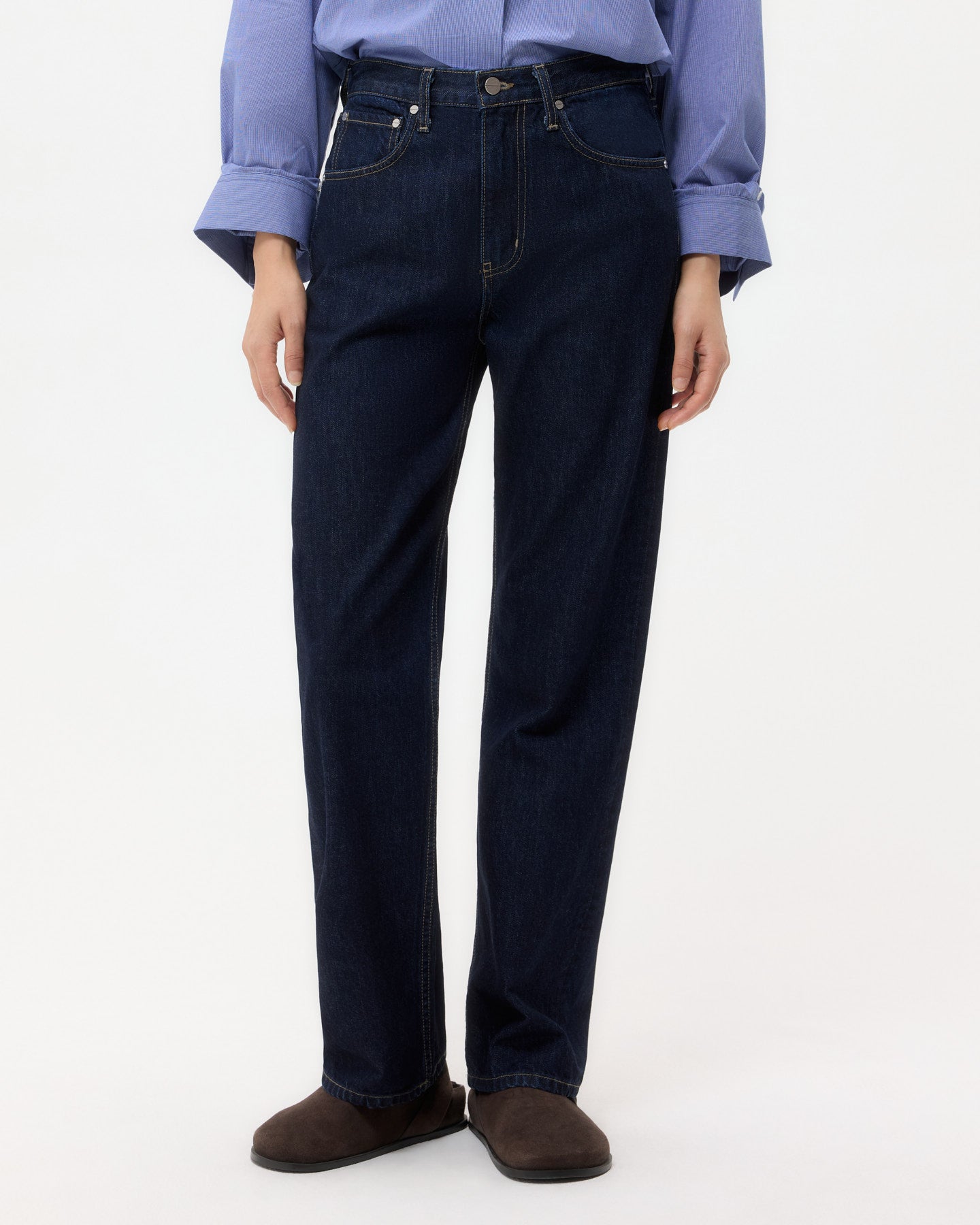TWP Indigo resin Kent St in Denim view 1