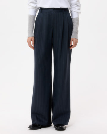TWP Insignia blue Sulli Pant in Stretch Wool view 2
