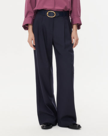 TWP Midnight Sulli Pant in Micro Herringbone Suiting view 1