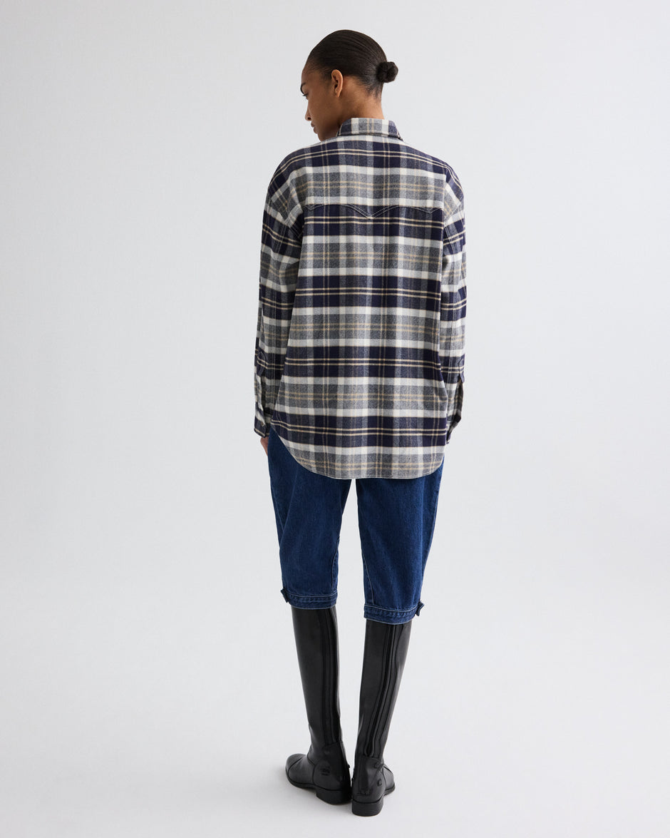 TWP Dark stone Jodhpur in Denim view 5