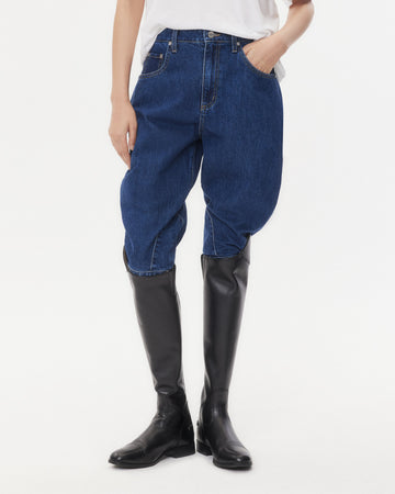 TWP Dark stone Jodhpur in Denim view 3
