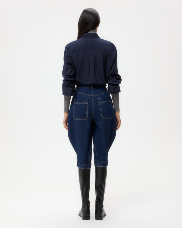 TWP Dark stone Jodhpur in Denim view 5
