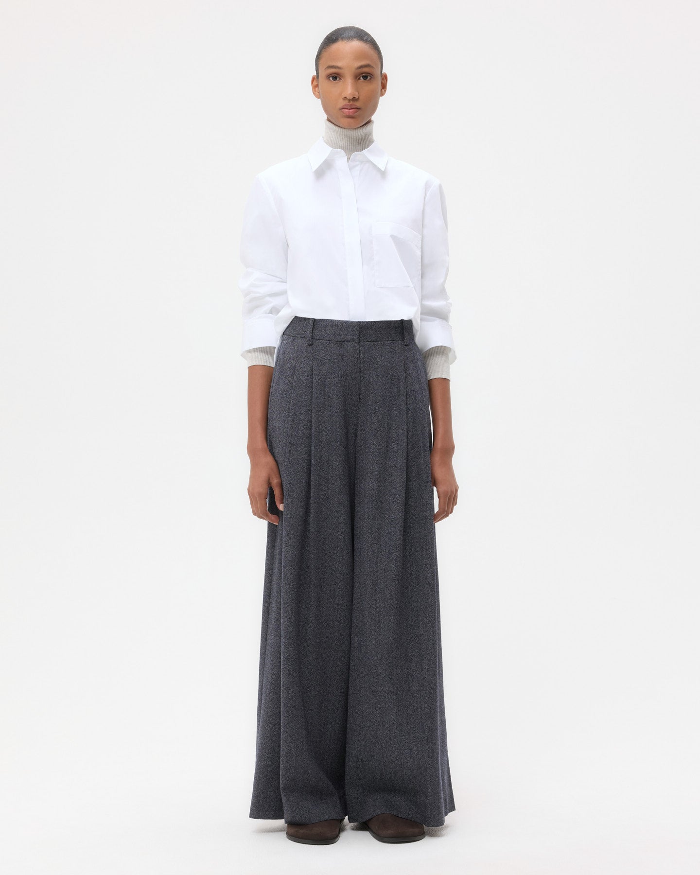 TWP Midnight melange Next Didi in Stretch Wool view 6