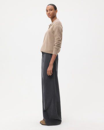 TWP Charcoal heather grey Dylan Pant in Corduroy view 3