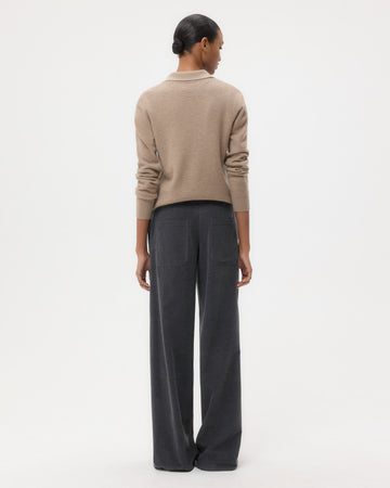 TWP Charcoal heather grey Dylan Pant in Corduroy view 4