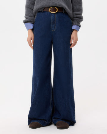 TWP Dark stone McDougal St Jean in Heavy Denim view 2