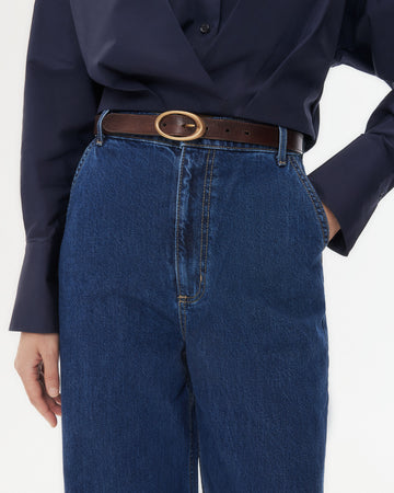 TWP Dark stone McDougal St Jean in Heavy Denim view 3