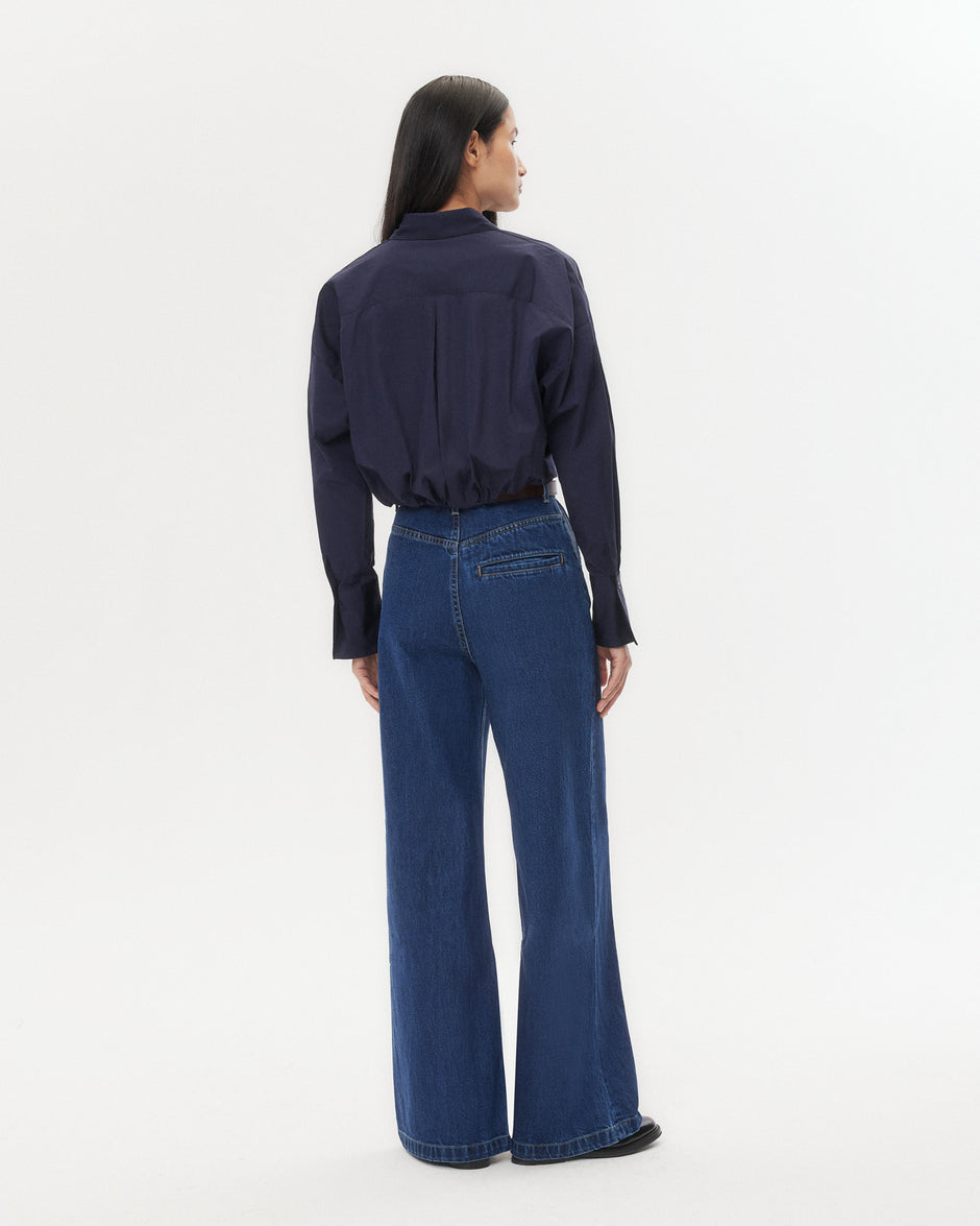 TWP Dark stone McDougal St Jean in Heavy Denim view 5