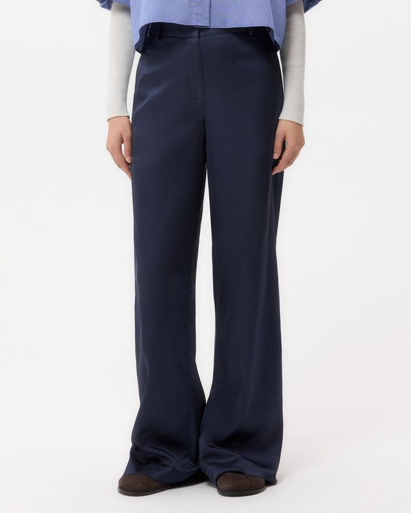 TWP Parisian night Downing in Pant Hammered Viscose Satin view 1